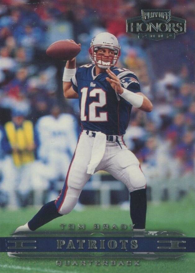 2002 Playoff Honors Tom Brady #55 Football Card