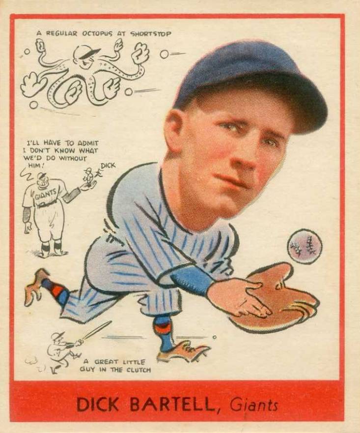 1938 Goudey Heads-Up Dick Bartell #272 Baseball Card