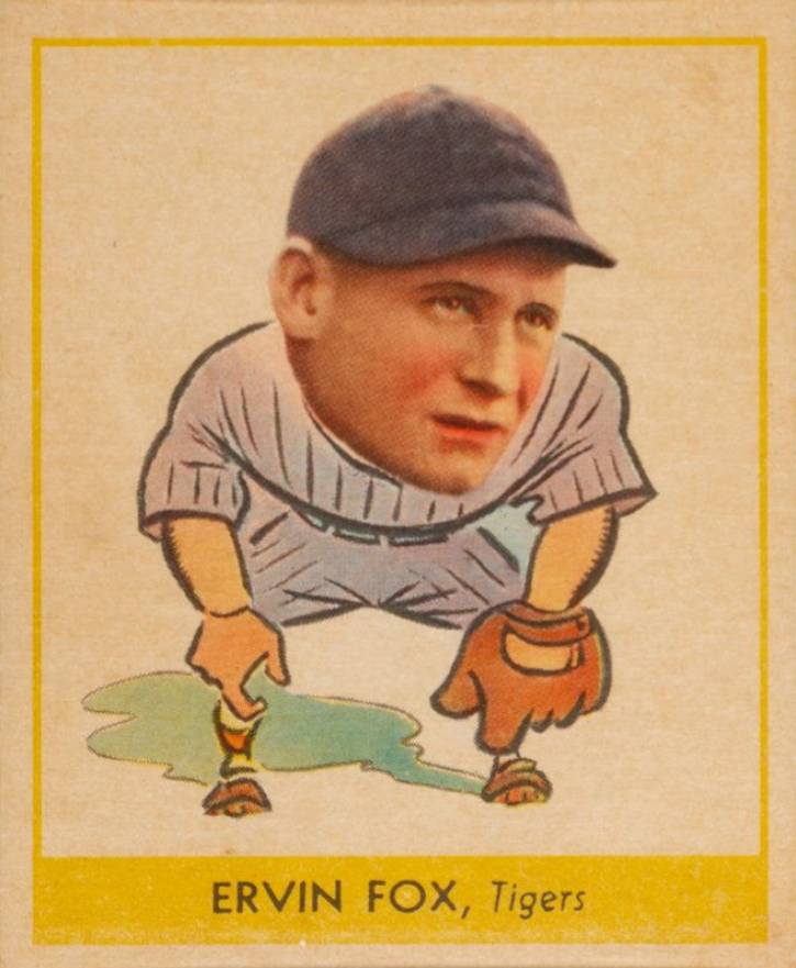 1938 Goudey Heads-Up Ervin Fox #242 Baseball Card