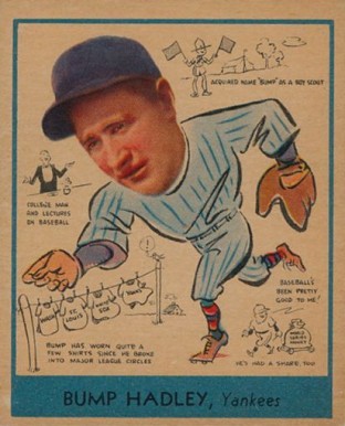 1938 Goudey  Bump Hadley #275 Baseball Card