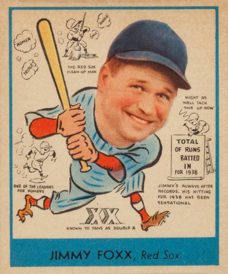 1938 Goudey Heads-Up Jimmy Foxx #273 Baseball Card