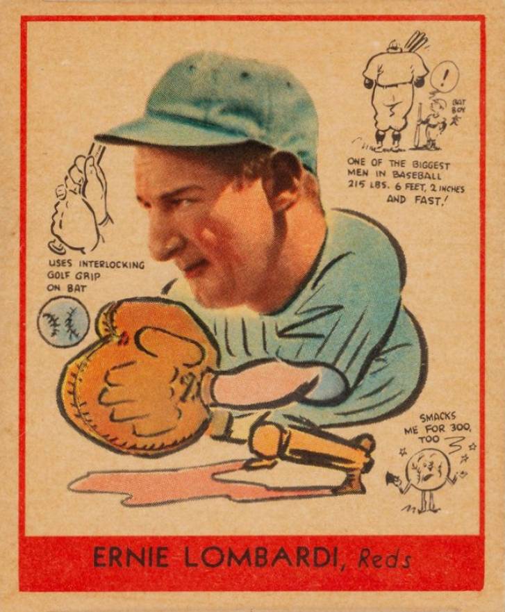 1938 Goudey Heads-Up Ernie Lombardi #270 Baseball Card