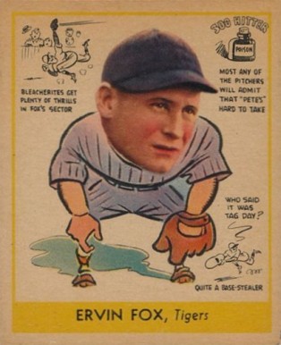 1938 Goudey Heads-Up Ervin Fox #266 Baseball Card