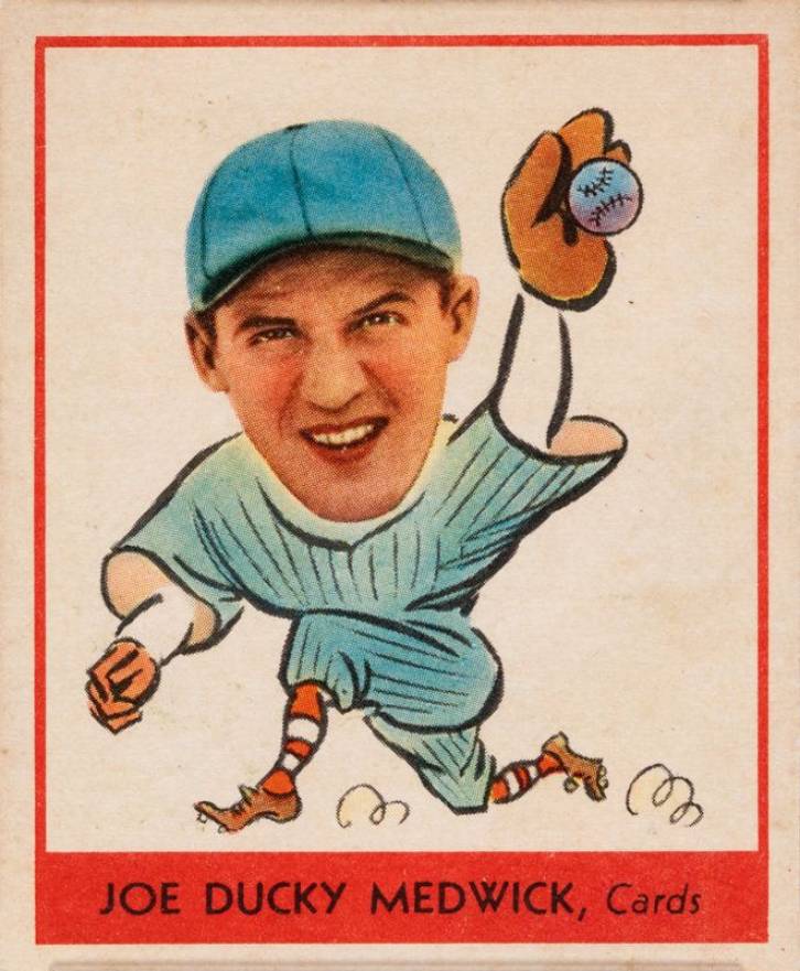 1938 Goudey Heads-Up JOE DUCKY MEDWICK, Cards #262 Baseball Card