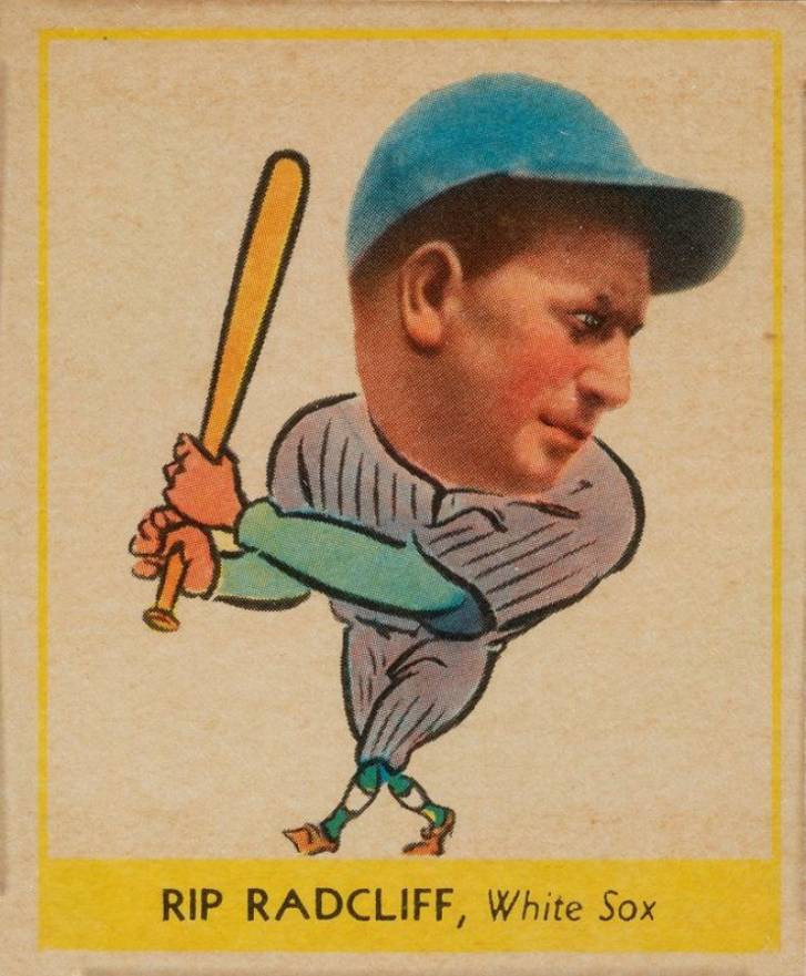 1938 Goudey Heads-Up RIP RADCLIFF, White Sox #261 Baseball Card
