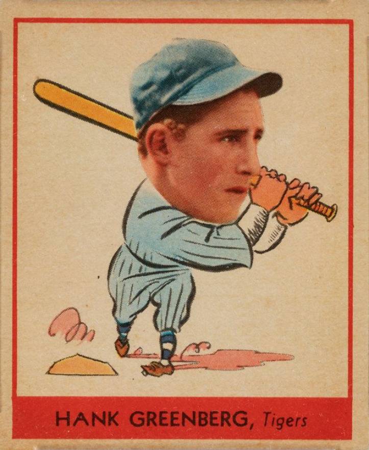 1938 Goudey Heads-Up HANK GREENBERG, Tigers #253 Baseball Card