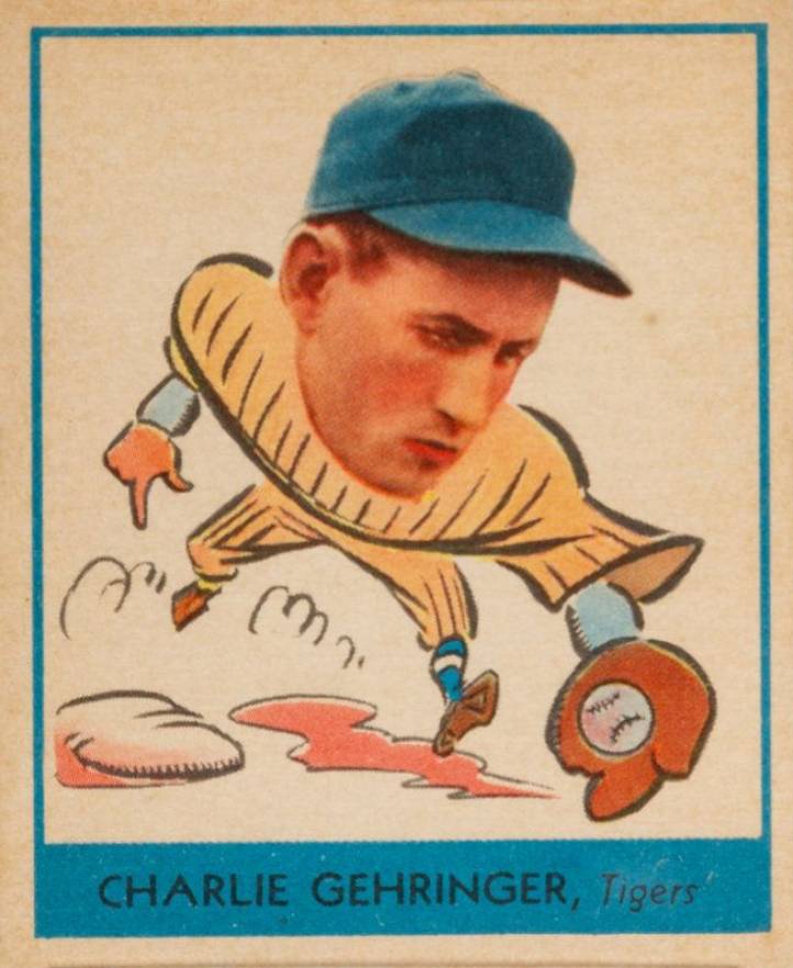 1938 Goudey Heads-Up CHARLIE GEHRINGER, Tigers #241 Baseball Card