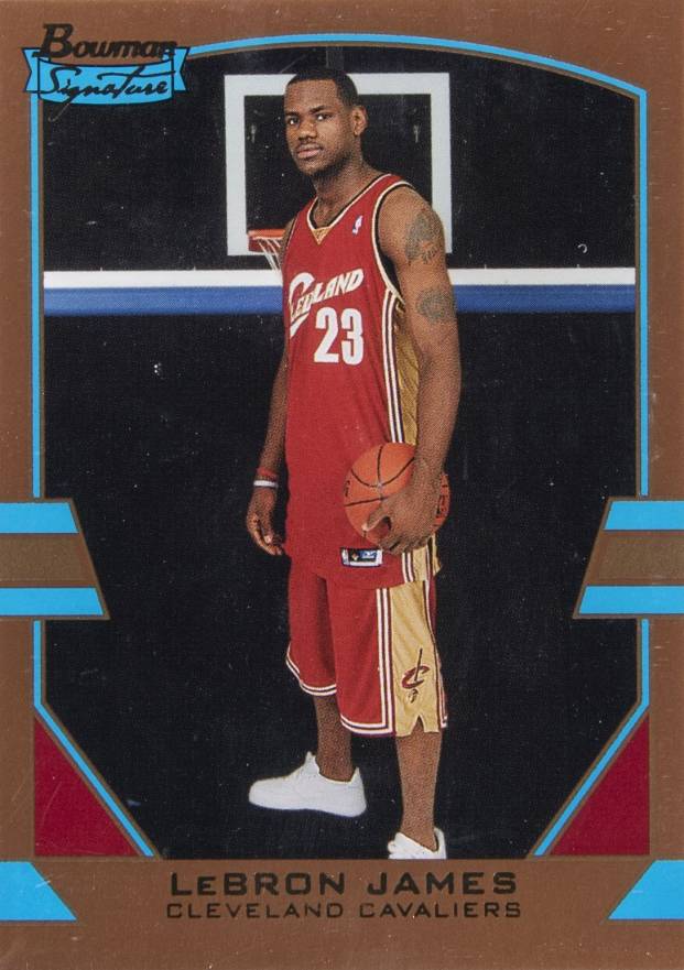 2003 Bowman Signature LeBron James #56 Basketball Card