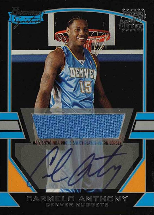 2003 Bowman Signature Carmelo Anthony #77 Basketball Card