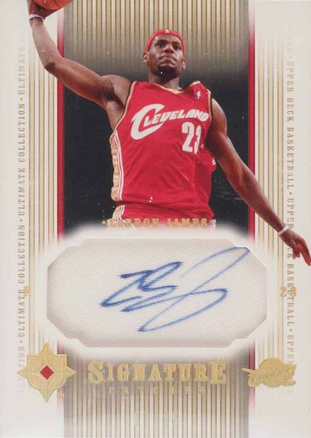 2004 Ultimate Collection Signature Patches LeBron James #SP-LJ Basketball Card