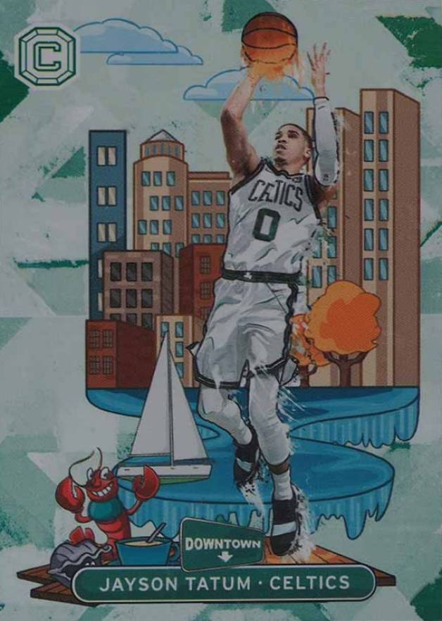 2017 Panini Cornerstones Downtown Jayson Tatum #DT11 Basketball Card
