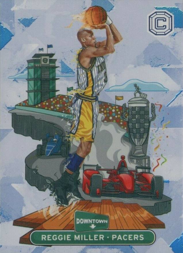 2017 Panini Cornerstones Downtown Reggie Miller #DT4 Basketball Card