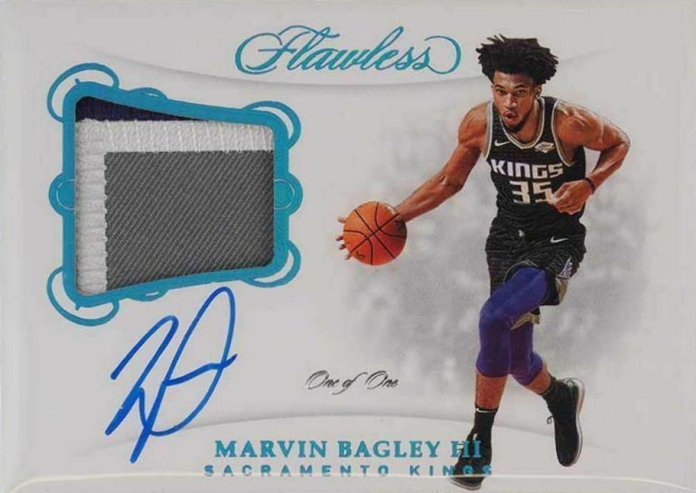2018 Panini Flawless Flawless Patch Autographs Marvin Bagley III #MB3 Basketball Card