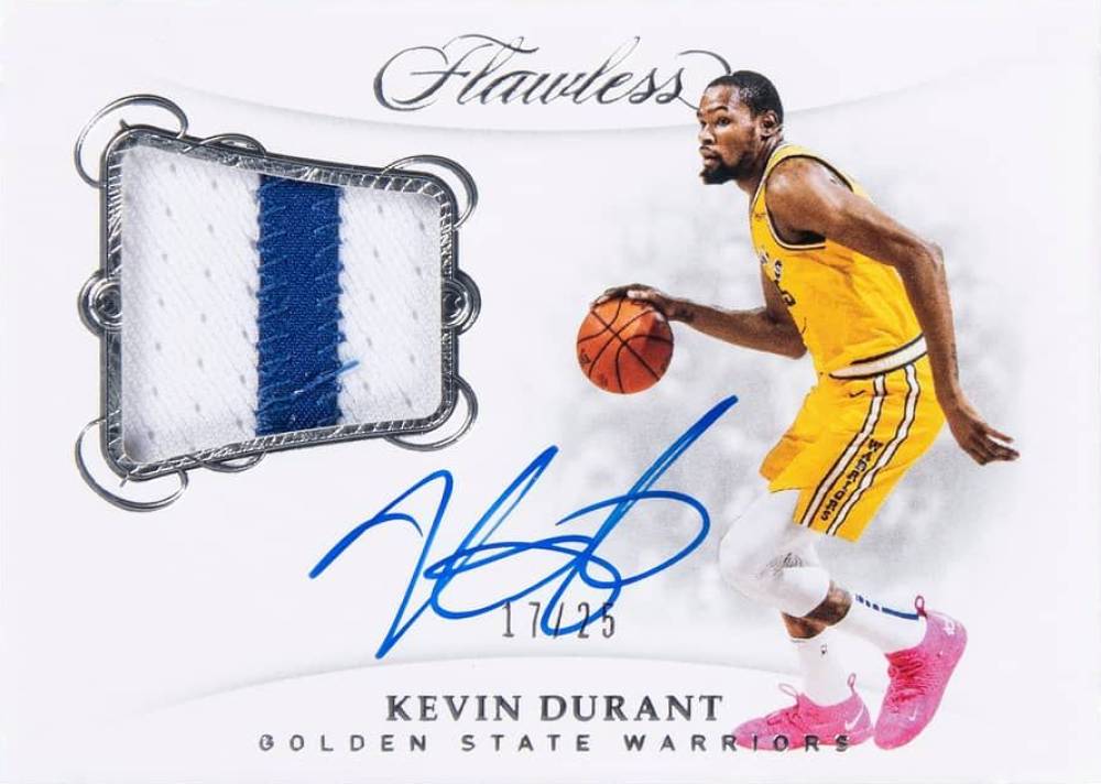 2018 Panini Flawless Flawless Patch Autographs Kevin Durant #KDR Basketball Card