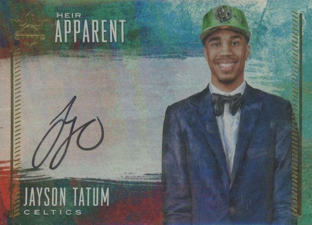 2017 Panini Court Kings Heir Apparent Autographs Jayson Tatum #JT Basketball Card