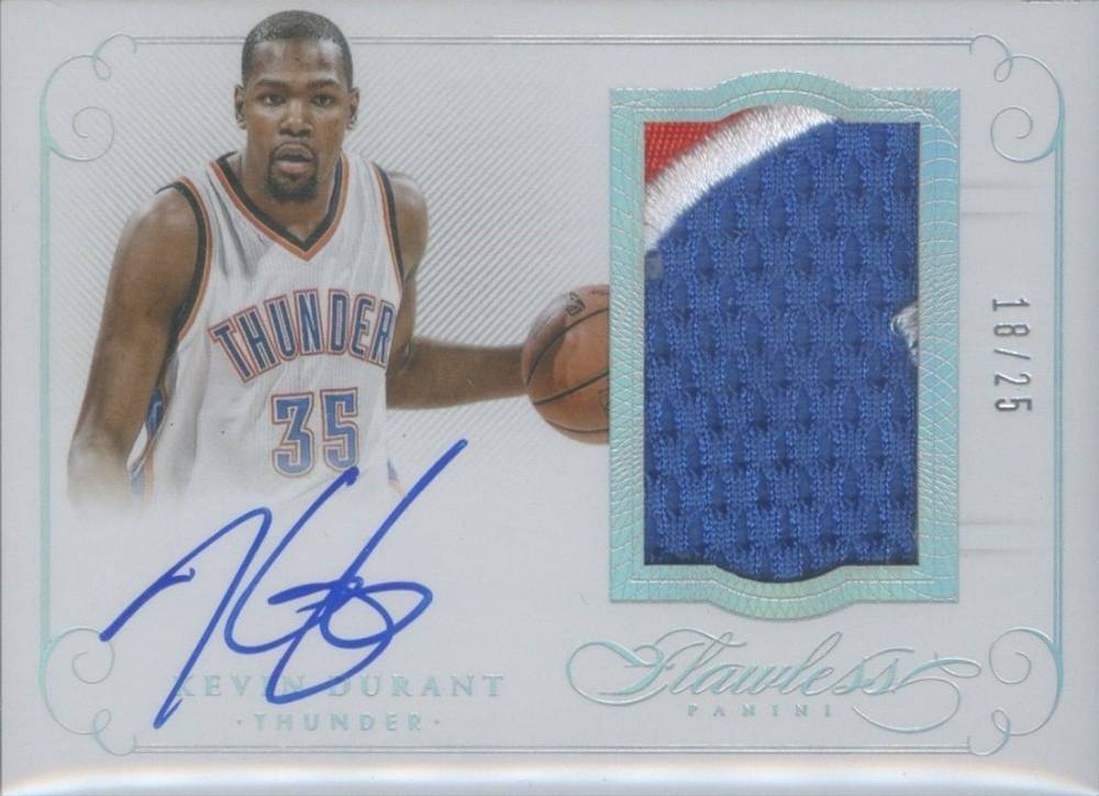 2014 Panini Flawless Patch Autographs Kevin Durant #PA-KD Basketball Card