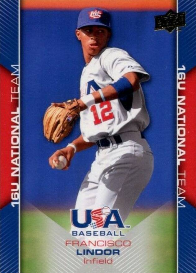 2009 Upper Deck USA Baseball Box Set Francisco Lindor #USA55 Baseball Card