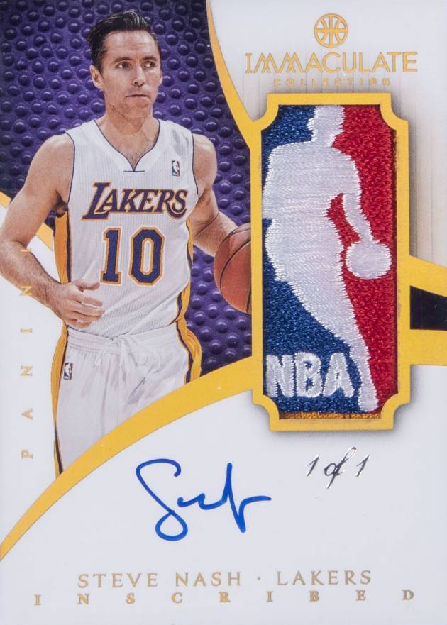 2012 Panini Immaculate Collection Inscribed Logoman Steve Nash #IL-SN Basketball Card