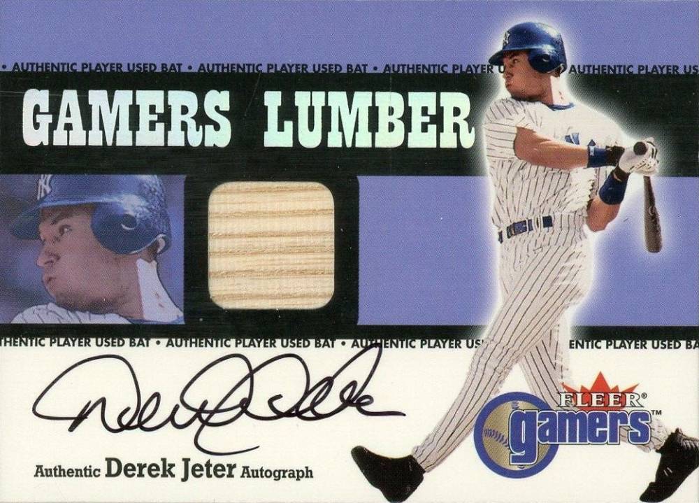 2000 Fleer Gamers Lumber Derek Jeter # Baseball Card