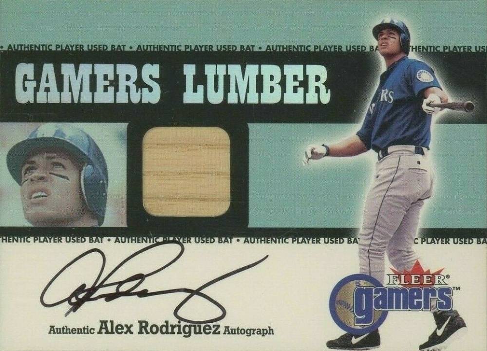2000 Fleer Gamers Lumber Alex Rodriguez # Baseball Card