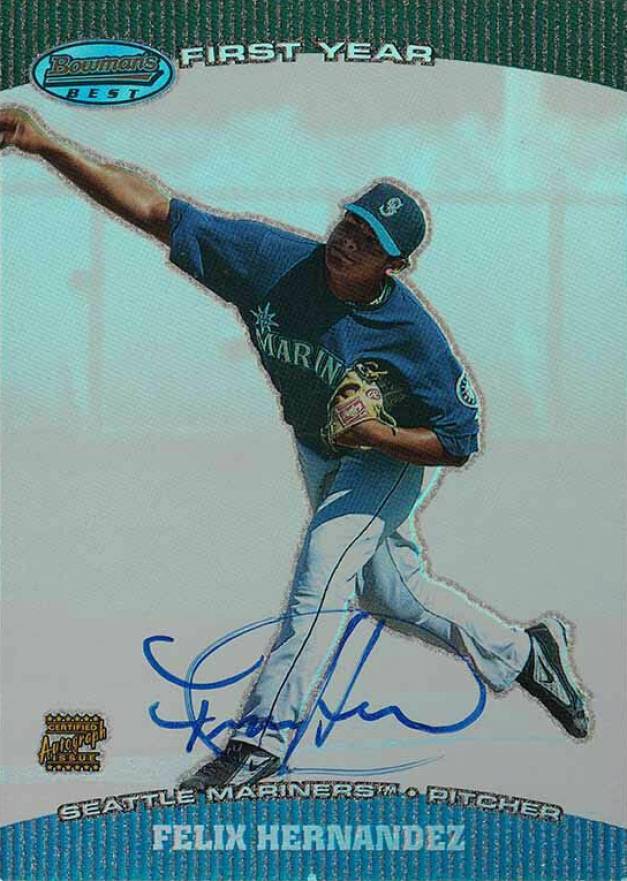2008 Topps Felix Hernandez Mariners Baseball Card #75 PSA 9 Mint 