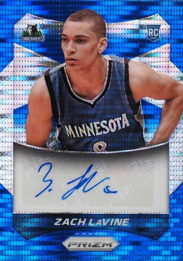 2014 Panini Prizm Autographs Zach LaVine #90 Basketball Card
