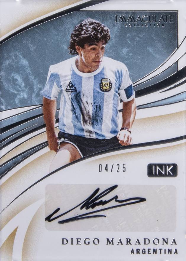 2020 Panini Immaculate Collection Ink Diego Maradona #DM Soccer Card