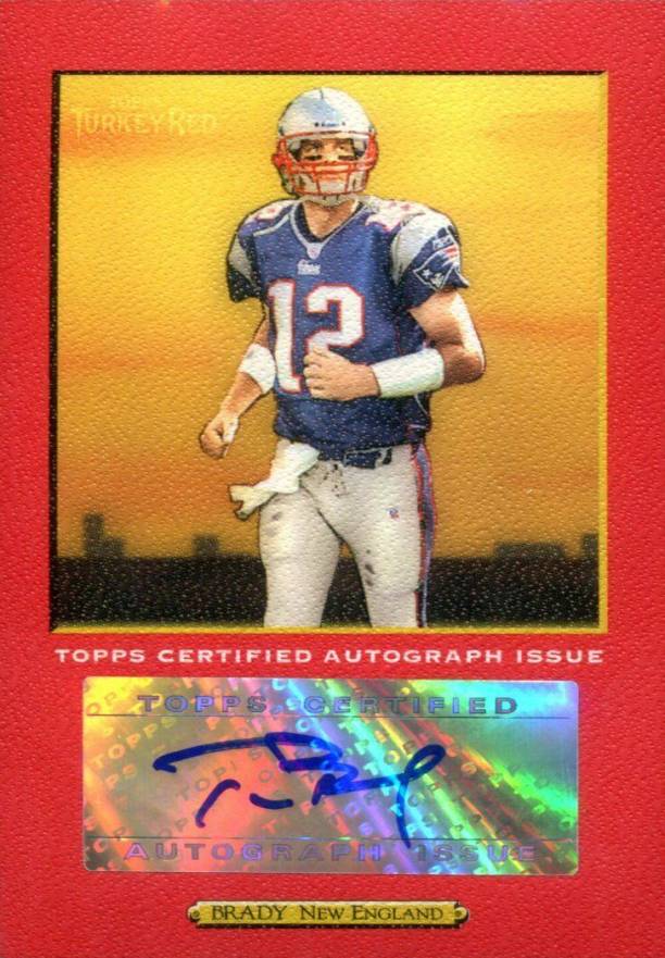 2005 Topps Turkey Red Autograph Tom Brady #TRATBR Football Card
