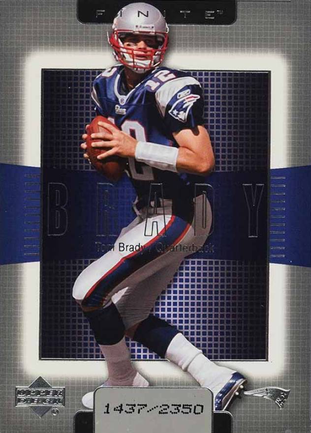2003 Upper Deck Finite Tom Brady #12 Football Card
