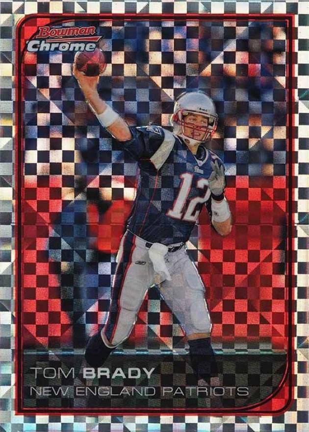 2006 Bowman Chrome Tom Brady #166 Football Card