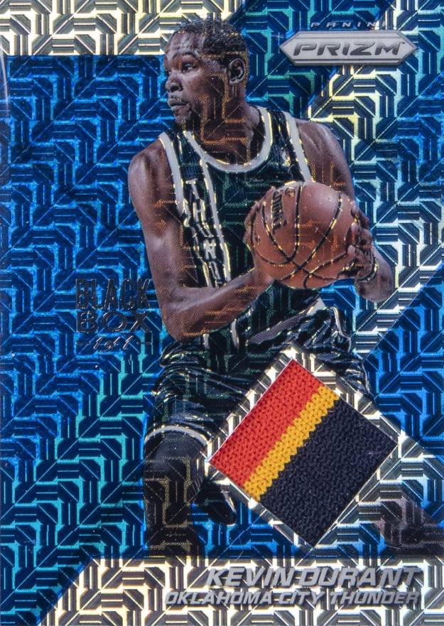 2014 Panini Prizm Jerseys Prizm Blue Mojo Kevin Durant #16 Basketball Card