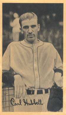 1936 Goudey Premiums-Type 1 (Wide Pen) Carl Hubbell # Baseball Card