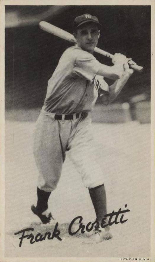 1936 Goudey Premiums-Type 1 (Wide Pen) Frank Crosetti # Baseball Card
