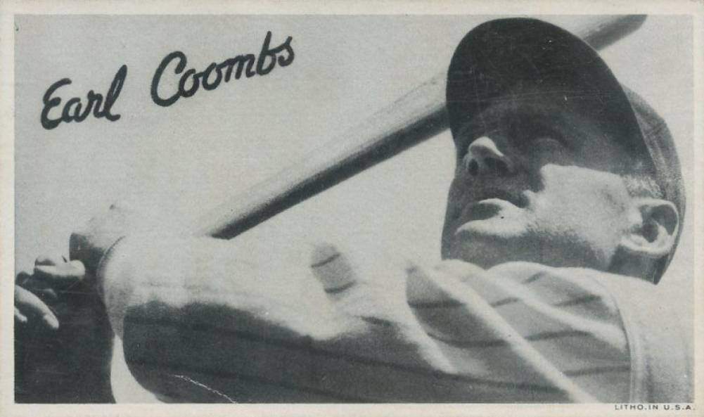 1936 Goudey Premiums-Type 1 (Wide Pen) Earl Coombs # Baseball Card