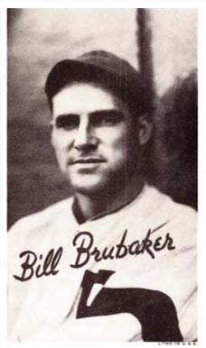 1936 Goudey Premiums-Type 1 (Wide Pen) Bill Brubaker # Baseball Card