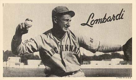 1936 Goudey Premiums-Type 1 (Wide Pen) Ernie Lombardi # Baseball Card