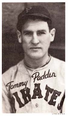 1936 Goudey Premiums-Type 1 (Wide Pen) Tommy Padden # Baseball Card