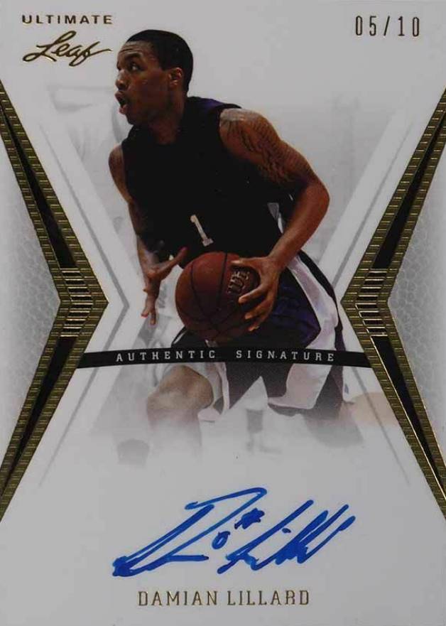 2012 Leaf Signature Series Damian Lillard #DL1 Basketball Card