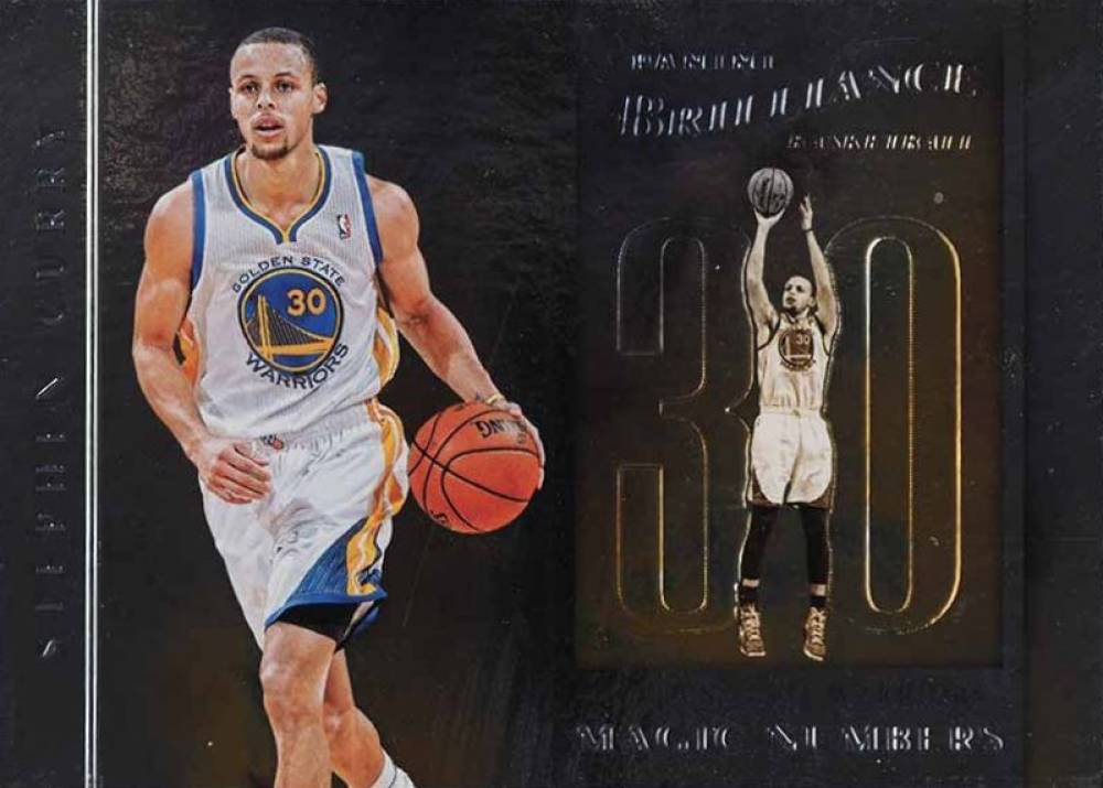 2012 Panini Brilliance Magic Numbers Stephen Curry #14 Basketball Card