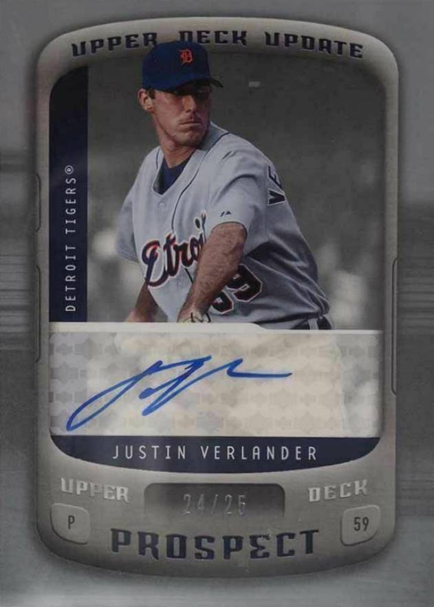 2005 Upper Deck Update Justin Verlander #180 Baseball Card