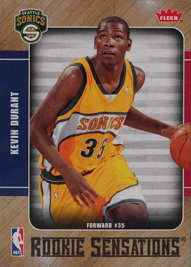 2007 Fleer Rookie Sensations Kevin Durant #RS-2 Basketball Card