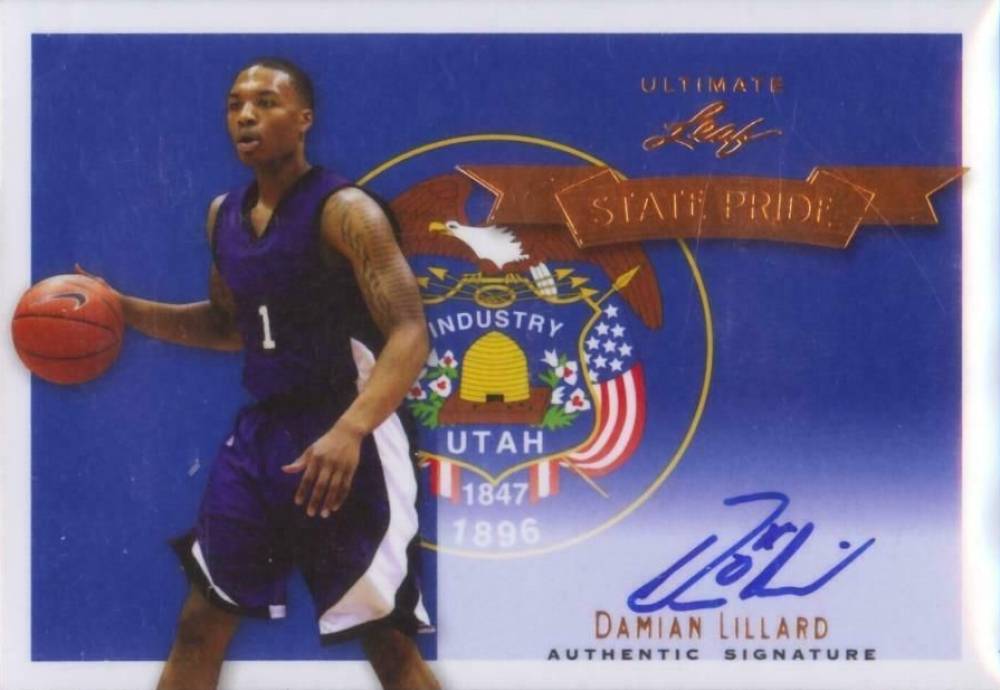 2012 Leaf Ultimate State Pride Damian Lillard #DL1 Basketball Card