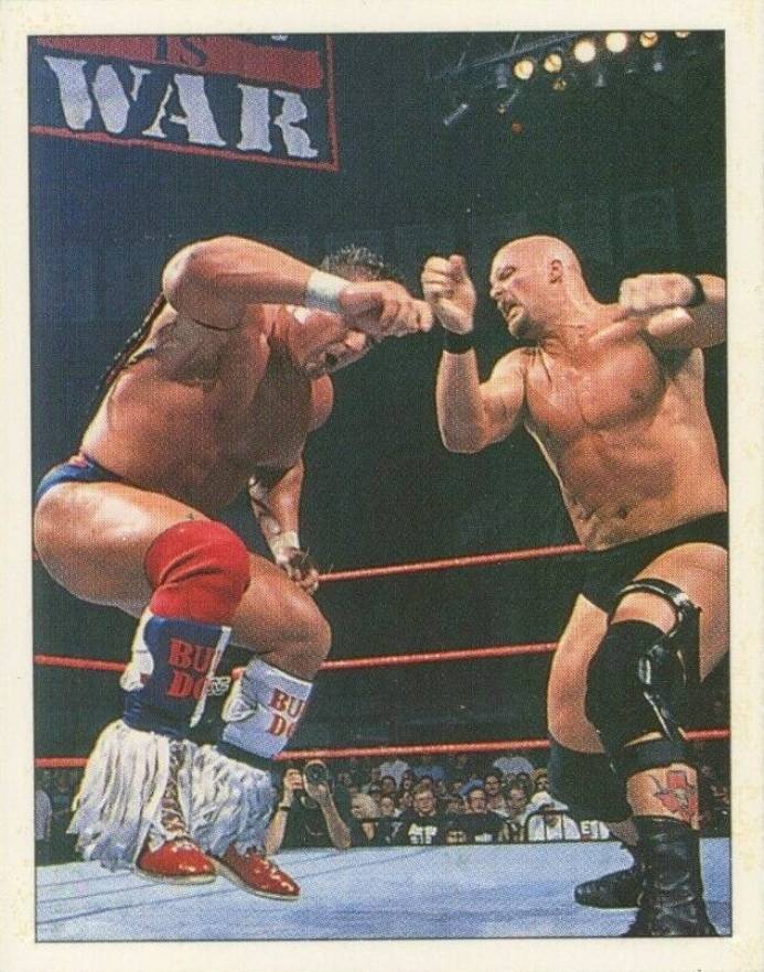 1997 Panini WWF Superstars Stickers Steve Austin #52 Other Sports Card