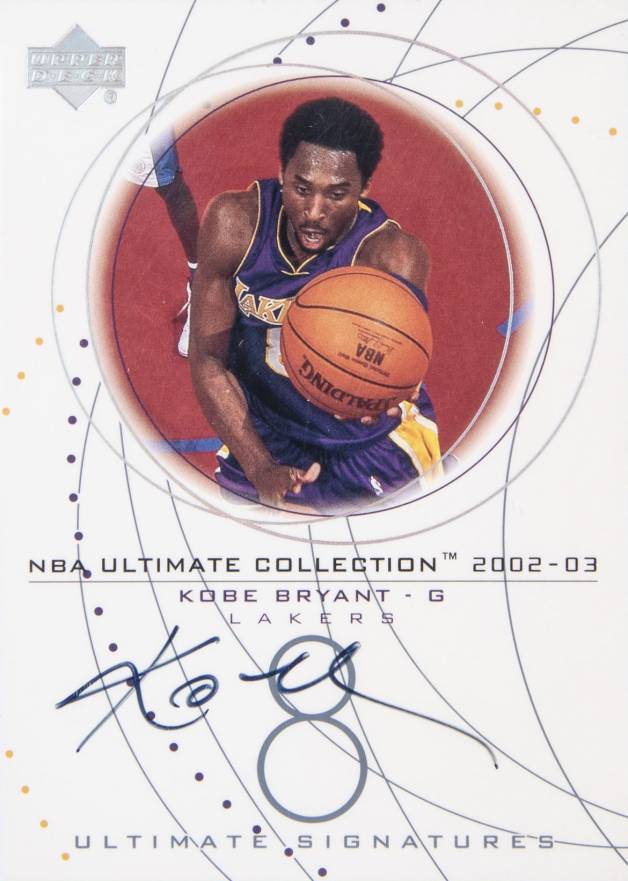 2002 Ultimate Collection Ultimate Signatures Kobe Bryant #KB-S Basketball Card