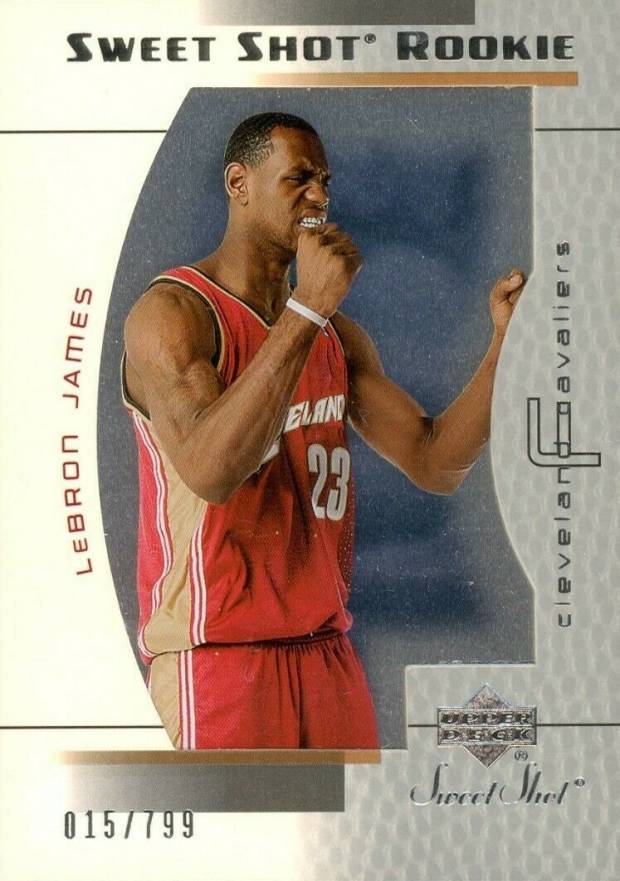 2003 Upper Deck Sweet Shot LeBron James #91 Basketball Card