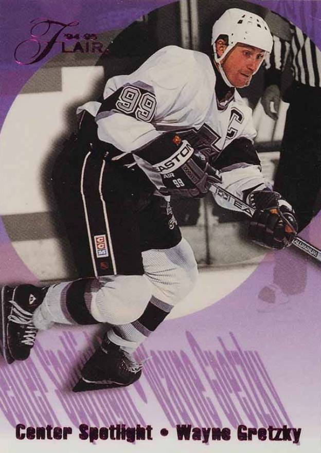 1994 Flair Center Spotlight Wayne Gretzky #4 Hockey Card