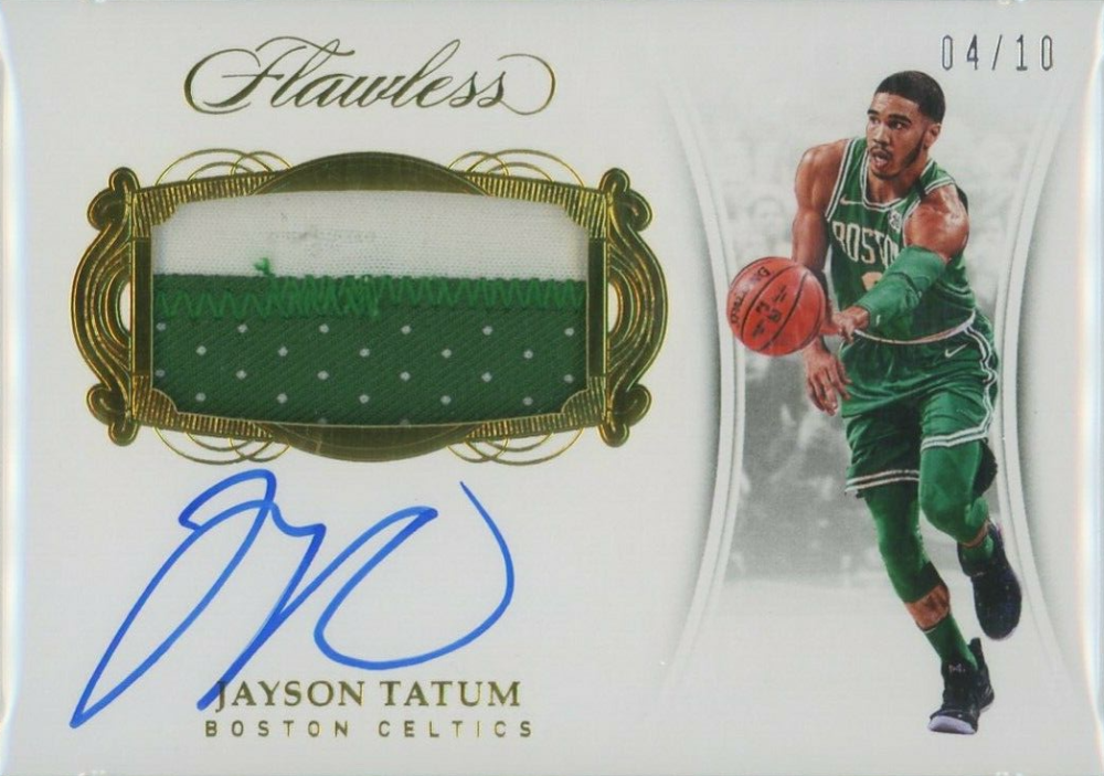 2017 Panini Flawless Horizontal Patch Autographs Jayson Tatum #HPJT Basketball Card
