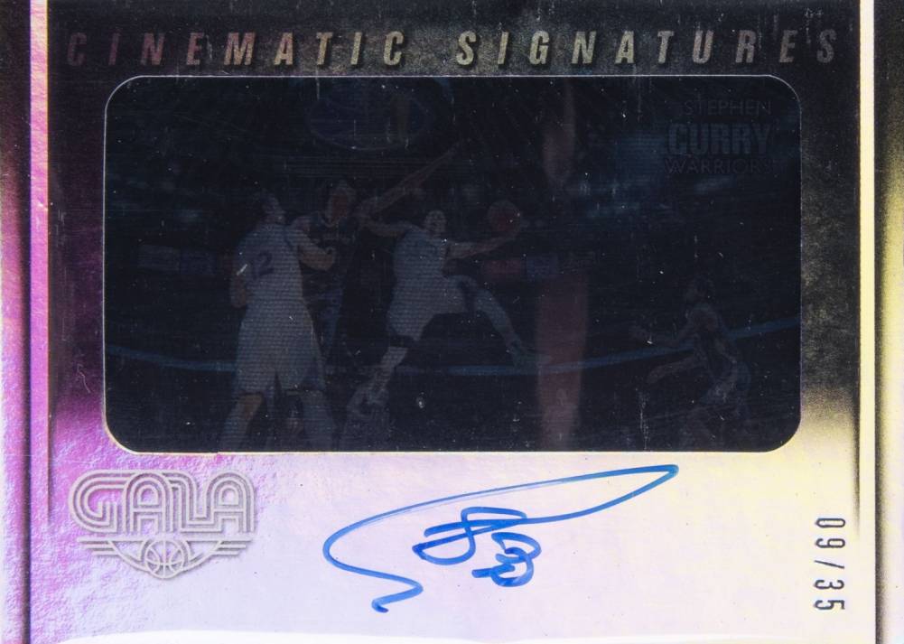 2014 Panini Gala Cinematic Rookie Signature Stephen Curry #4 Basketball Card