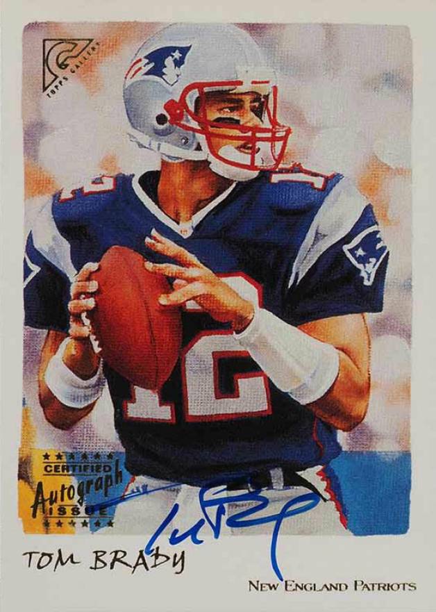 2002 Topps Gallery Autographs Tom Brady #G-TB Football Card