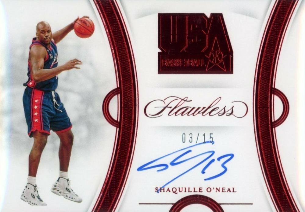 2019 Panini Flawless USA Basketball Autographs Shaquille O'Neal #USASO Basketball Card